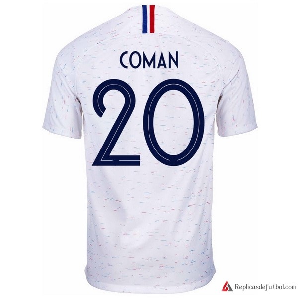 Camiseta Seleccion Francia Segunda equipación Coman 2018 Blanco